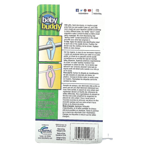 Baby Buddy, Closet Organizers, 1 Organizer 1