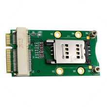 -PCIe-zu--PCI-Express-Adapterkarte mit SIM-Kartensteckplatz und LED für 3G/4G WWAN LTE GPS -PCIe-Modul