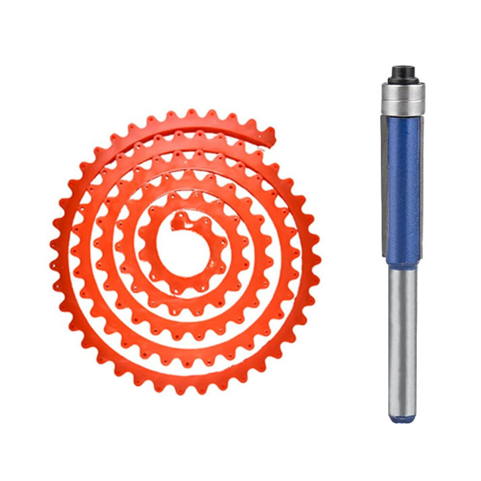 2M Adjustable Woodworking Gear Driven Profiling Strip Flexible Curve Template Tool 4713191103509
