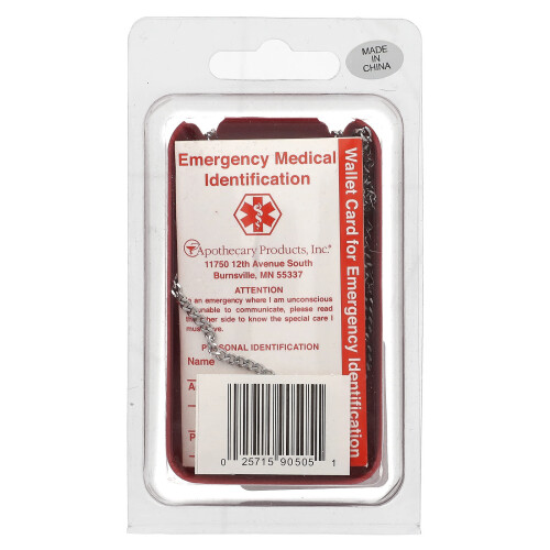 Emerge-Alert, Medisch Halsketting, Hart Patient, 1 Count 1
