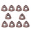 10PCS WNMU080608EN- Carbide Inserts Double Sided Hexagonal Fast Feed WNMU 080608 Milling Cutter Inserts Roughing Tools 1