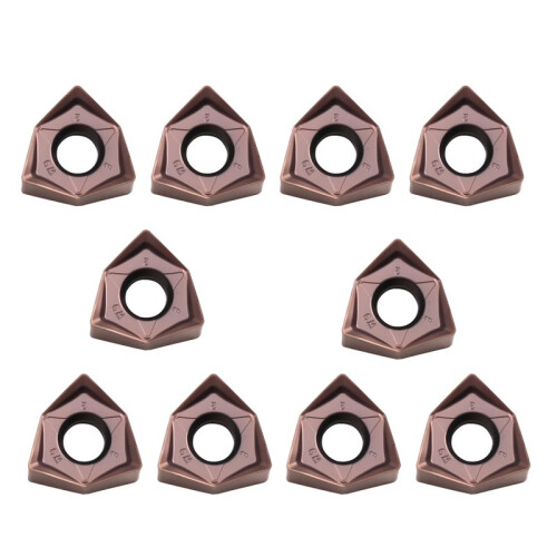 10PCS WNMU080608EN- Carbide Inserts Double Sided Hexagonal Fast Feed WNMU 080608 Milling Cutter Inserts Roughing Tools