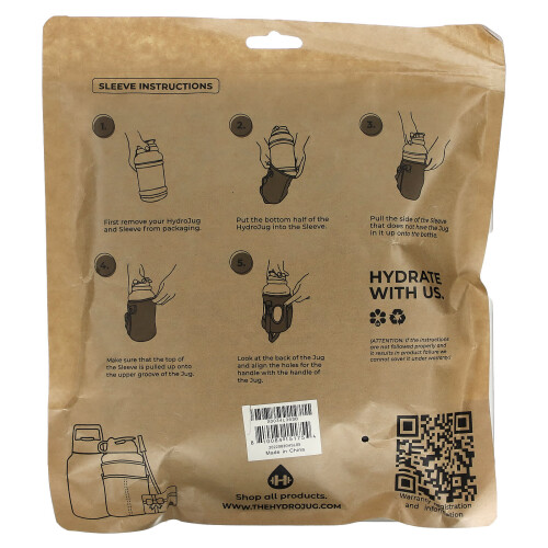 HydroJug, Insulating Sleeve, Black Marble , 1 Pack 1