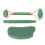 3 pezzi Jadestone Roller Gua Sha a forma di lingotto verde 2