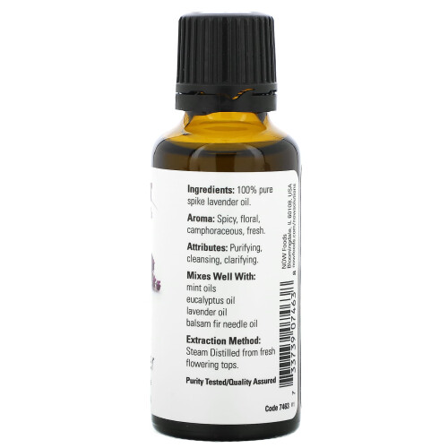 NOW Foods NOW Foods, Uleiuri Esențiale, Lavandă, 1 fl oz (30 ml) 1