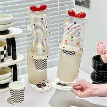 Distributeur de Gobelets à Eau, Distributeur D'Eau avec Porte-Gobelets Jetables à Fond Plat, Distributeur de Gobelets en Papier à Tirer B