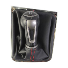 For 7 A7 MK7 for GTD New Gear Shift Knob 5 / 6 Speed MT Lever Change Stick with Gaiter Boot Cover 6 Speed