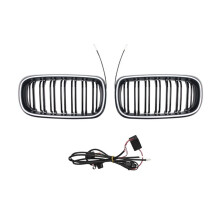 2pcs Car Front Racing LED Grilles for F15 F16 X5 X6 Series 2014-2018