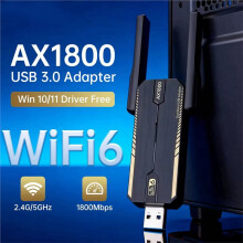 USB WiFi 6 AX1800 USB 3.0 Adapter Dual Band 2.4G/5Ghz Ontvanger Dongle Wifi Netwerkkaart Draadloos voor PC Laptop Win 10/11