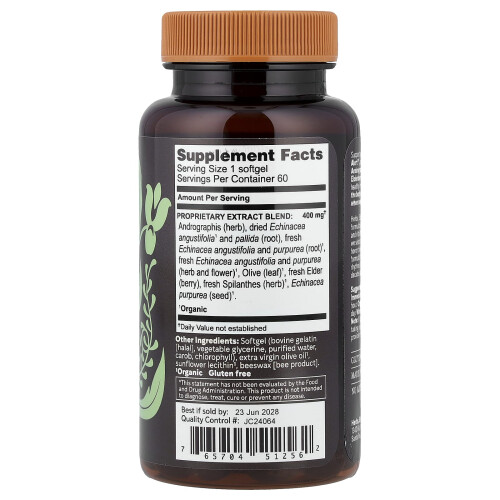 Herbs Etc., Immune Alert, 60 zachte capsules 1