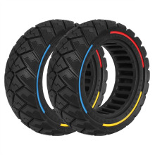 2 PCS 11 Inch Scooter Rubber Tires 90/65-6.5 Solid Tire for Thunder Speedual Zero 11X Kaabo Wolf