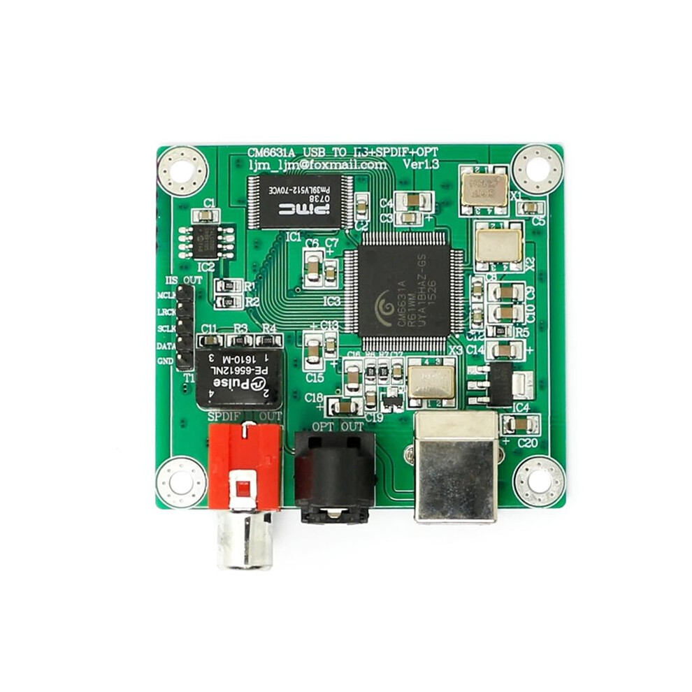 Cm6631a Usb To Spdif Coaxial Optical 24/192 24Bit 192Khz Dac Sound Card 4713401163989