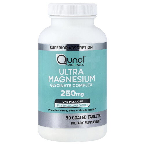 Qunol, Υψηλή Αντίσταση Μαγνήσιο Γλυκινάτη, 250 mg, 90 Κονδυλωτά Φύλλα 2