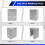 Washing Machine Cover,Washer/Dryer Cover for Front-Loading Machine Waterproof Dust-Proof 5