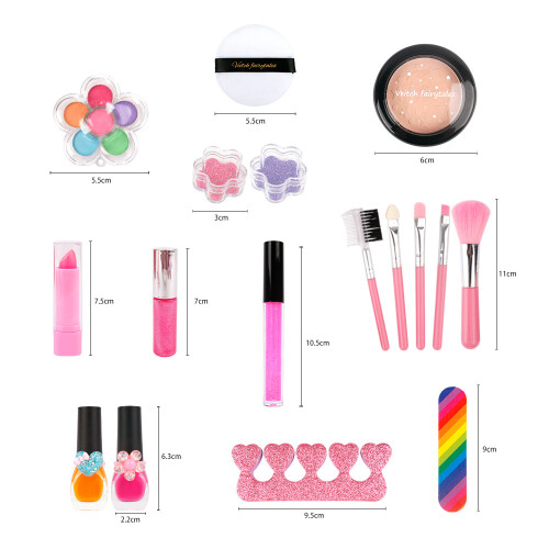 Princess 48 pièces ABS kit de maquillage multicolore pour filles 1