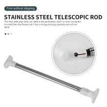 Stainless Steel Telescopic Adjustable Rod Clothes Dryer Stainless Steel Tension Rod Bathroom Rail Can Be Used for 27.56-39.37In Space