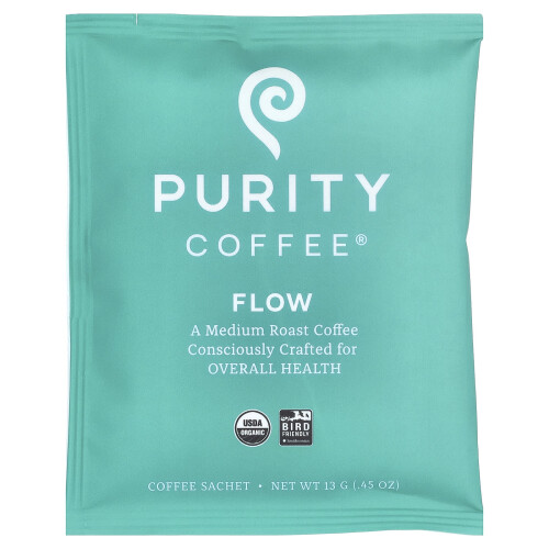 Purity Coffee, Flow, Beutel, Medium-Röst, 5 Beutel, 0,45 oz (13 g) Jeder 2