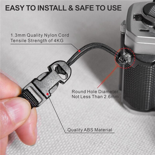 4 Pcs Quick Release Camera Strap QD Loops Connector Adapter Camera Quick Release Clip for Digital Cameras, Binoculars 1