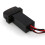Car Digital Voltmeter Temperature Gauge 2 in 1 Voltage Temp LED Display Meter for 4