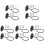 10Sets Baseball Wandhalter Metall Vielseitiger Ballhalter 4