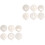 2Sets Easy Clean Coffee Stencils for Latte Art and Safe Use 3