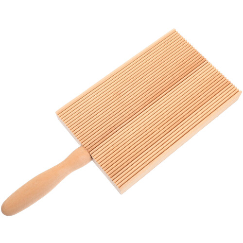 2Pcs Khaki Wooden Board Kitchen Tool for Pasta Shaping 2