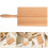 2Pcs Khaki Wooden Board Kitchen Tool for Pasta Shaping 4