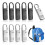 10Pcs Zipper Pull-Tab Replacement, Metal Zipper Puller Zip Slider Extender Handle Mend Fixer for Suitcases Backpacks 8
