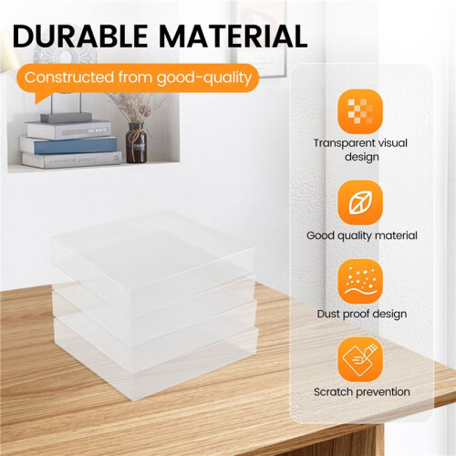 Clear CD Display Box Single Music CD Card Storage Protective Case Album Dust Cover A 1