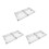 3Pcs Wall Mounted Locking Key Box Silver Aluminum for Home and Office 5