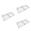 3Pcs Wall Mounted Locking Key Box Silver Aluminum for Home and Office 6