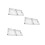 3Pcs Wall Mounted Locking Key Box Silver Aluminum for Home and Office 8