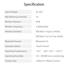 Tuya Wifi BT Sprinkler Controller Gardening Automatic Irrigation Water Timer Automatic Watering 16 Zones US Plug