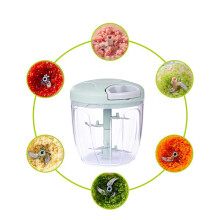 Handmatige Chopper Knoflookpers Groente Fruit Twist Versnipperaar Vleesmolen Knoflook Chopper Cutter Thuis Keukengereedschap,900Ml