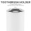 4 Pcs Plastic Bathroom Accessory Set,Bath Toilet Brush Accessories Set with Toothbrush Holder,Toothbrush Cup(White) 4
