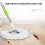 3 Replacement Mop Micro- Refill for 360 Spin Magic Mop-Microfiber Replacement Mop -Round Shape Standard Size (White-3 Pack) 3