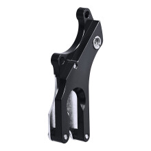 Adaptateur de frein à disque pour vélo 121x75x15mm aluminium noir