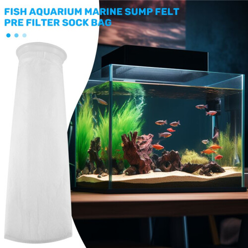200μm 4x15"Fish Aquarium Marine Sump  Pre Filter Sock Bag 1
