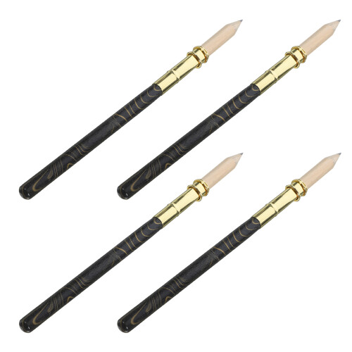 16Pcs Multi Color Bamboo Pencil Lengthener for Drawing Crayon Use 1