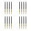 16Pcs Multi Color Bamboo Pencil Lengthener for Drawing Crayon Use 7