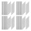 192Pcs Plastic Bicycle Spoke Reflectors Grey for Wheel Decoration 4