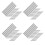 192Pcs Plastic Bicycle Spoke Reflectors Grey for Wheel Decoration 8