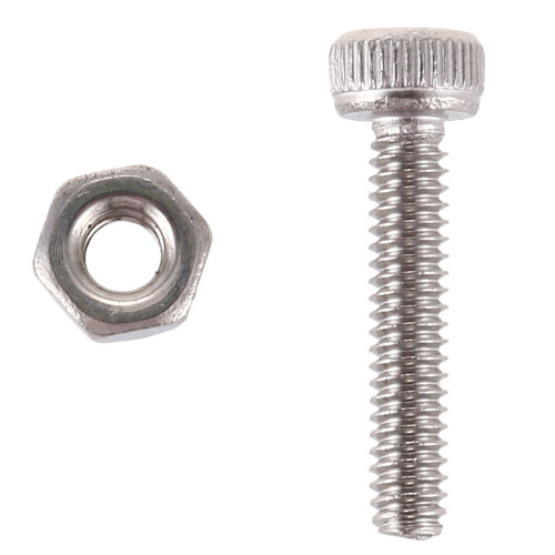 50Set M2x10mm Hex Socket  Knurled Cap Screws Bolts Nut 1