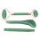 Jadestone ensemble de rouleaux à double tête masseur vert 2