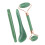 Jadestone ensemble de rouleaux à double tête masseur vert 12