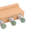 Peine de masaje rectangular con 4 cabezas Jadestone para raspado 6