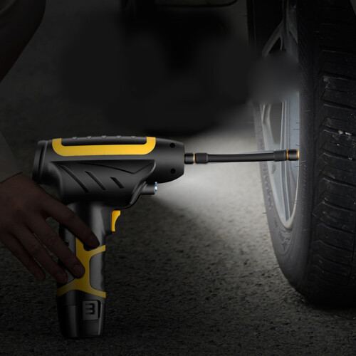 Smart Handheld Inflatable Pump for Car with Fast Inflate and Light 1