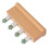 Peine de masaje rectangular con 4 cabezas Jadestone para raspado 7
