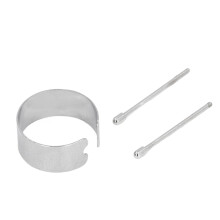 Puntas de stylus de plata fina S9, de aleación de titanio, con clip y caja