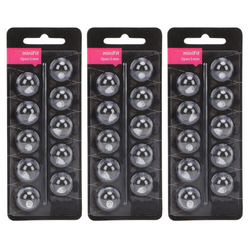 A02 30 piezas DoubleVent domos de silicona 5mm transparente 1